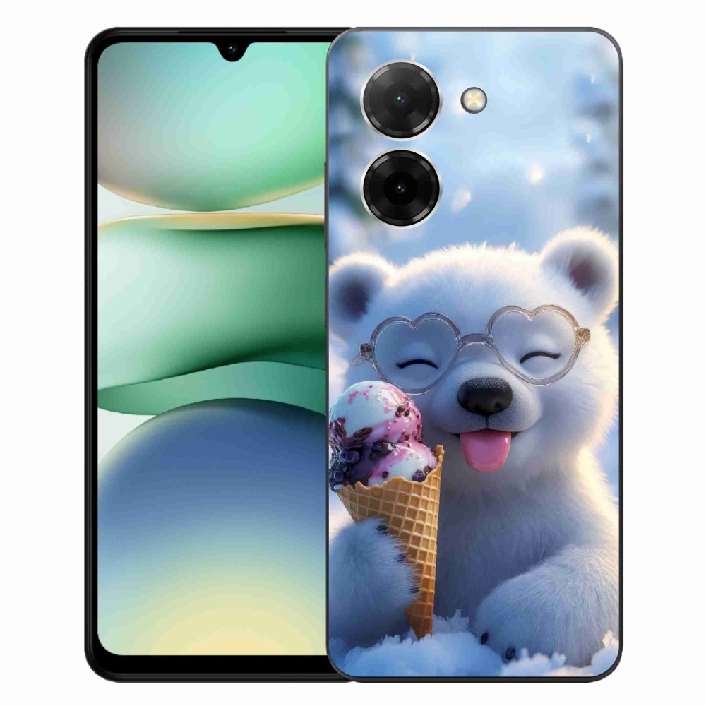 Gélový kryt mmCase na Xiaomi Redmi A5 171mm - medvedík so zmrzlinou