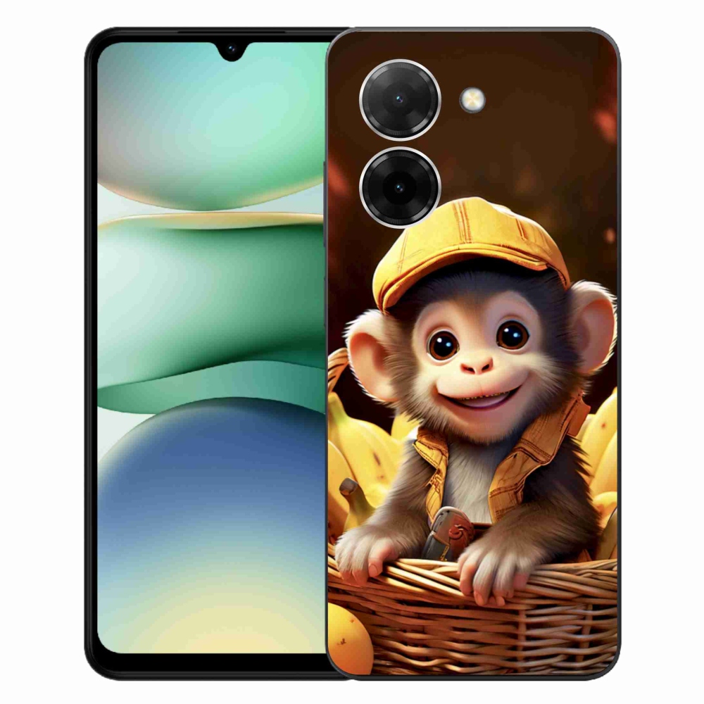 Gélový kryt mmCase na Xiaomi Redmi A5 171mm - opice v košíku