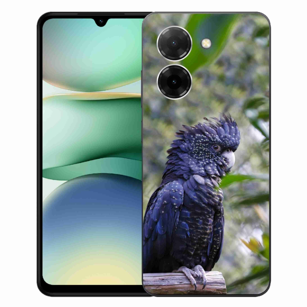 Gélový kryt mmCase na Xiaomi Redmi A5 171mm - papagáj kakadu čierny