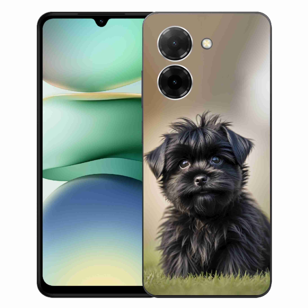 Gélový kryt mmCase na Xiaomi Redmi A5 171mm - roztomilý čierny psík