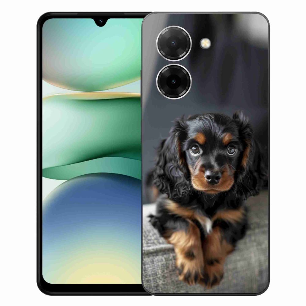 Gélový kryt mmCase na Xiaomi Redmi A5 171mm - roztomilý dlhosrstý jazvečík