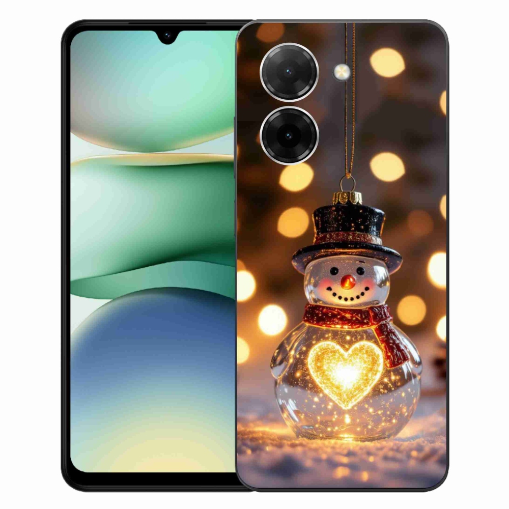 Gélový kryt mmCase na Xiaomi Redmi A5 171mm - svietiaci vianočný snehuliak