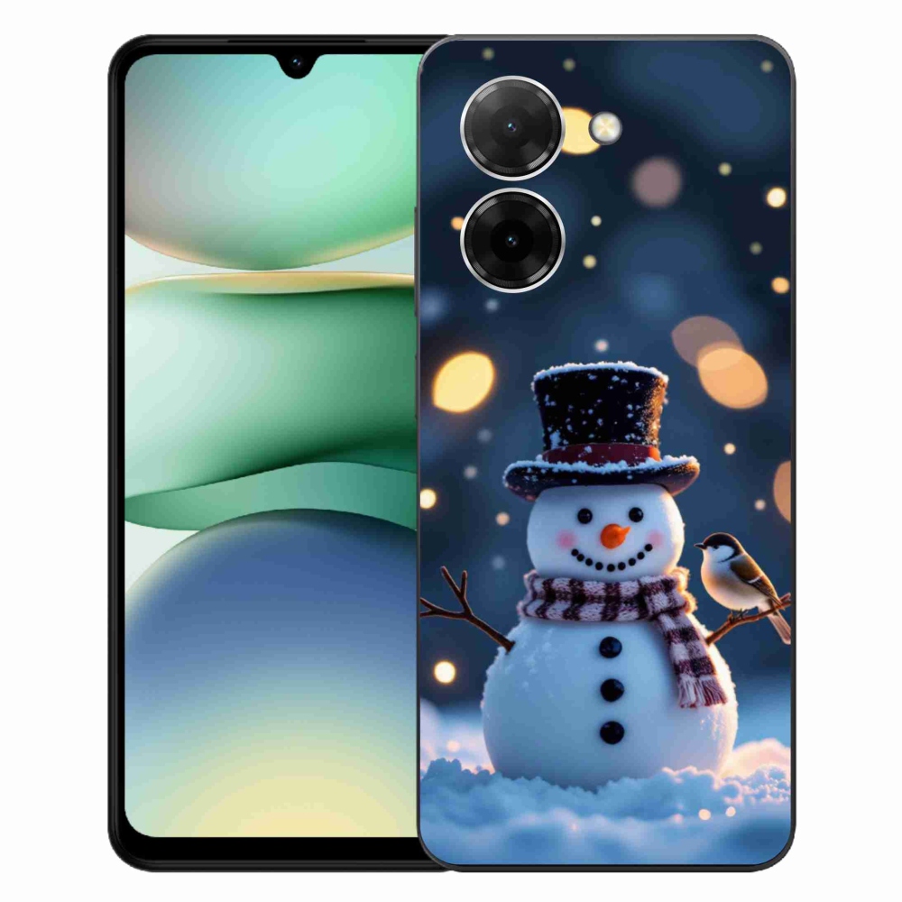 Gélový kryt mmCase na Xiaomi Redmi A5 171mm - vianočný snehuliak