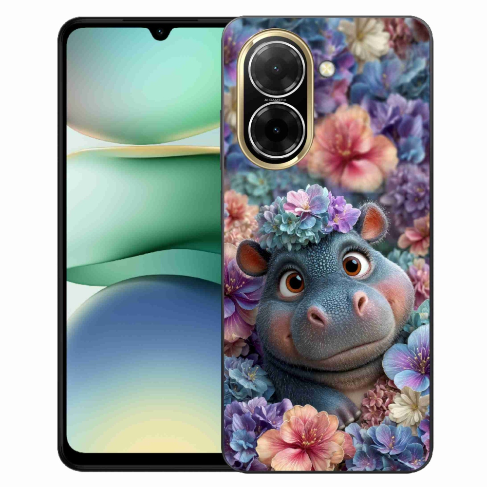 Gélový kryt mmCase na Xiaomi Redmi A5 173,45 - hrošík v kvetoch