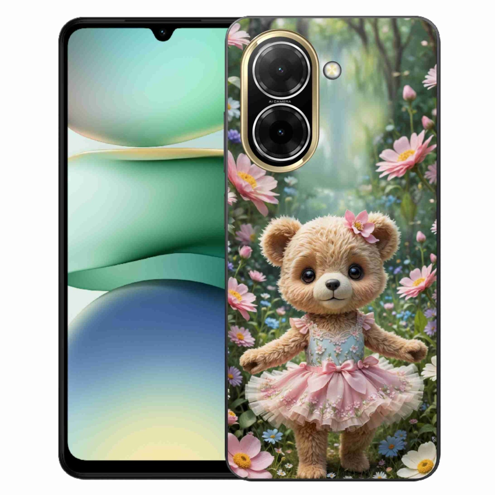 Gélový kryt mmCase na Xiaomi Redmi A5 173,45 - roztomilý medvedík v kvetoch