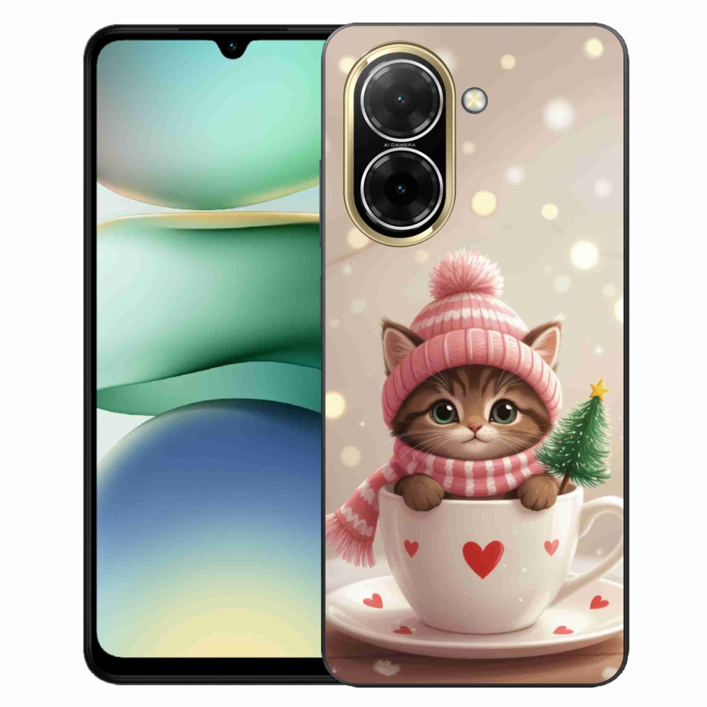 Gélový kryt mmCase na Xiaomi Redmi A5 173,45 - vianočné mačiatko v hrnčeku