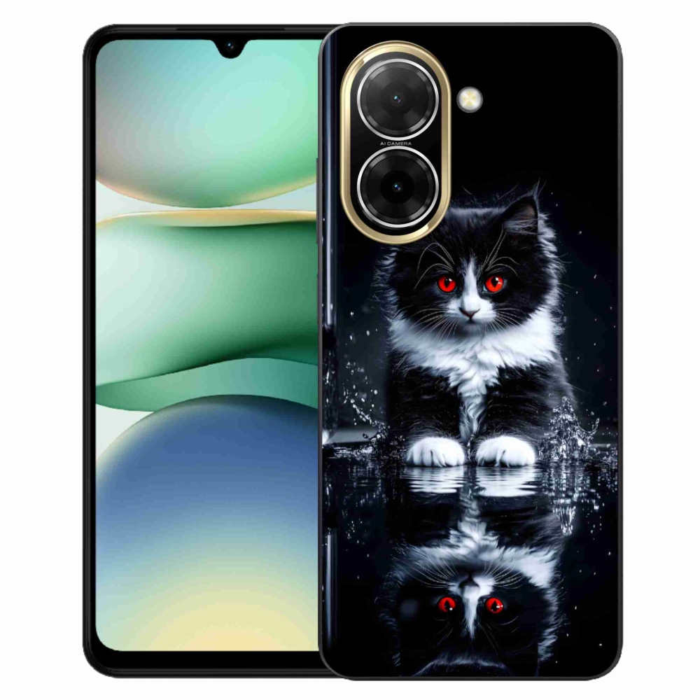 Gélový kryt mmCase na Xiaomi Redmi A5 (173.45x79.35x8.45mm) - čiernobiele mačiatko