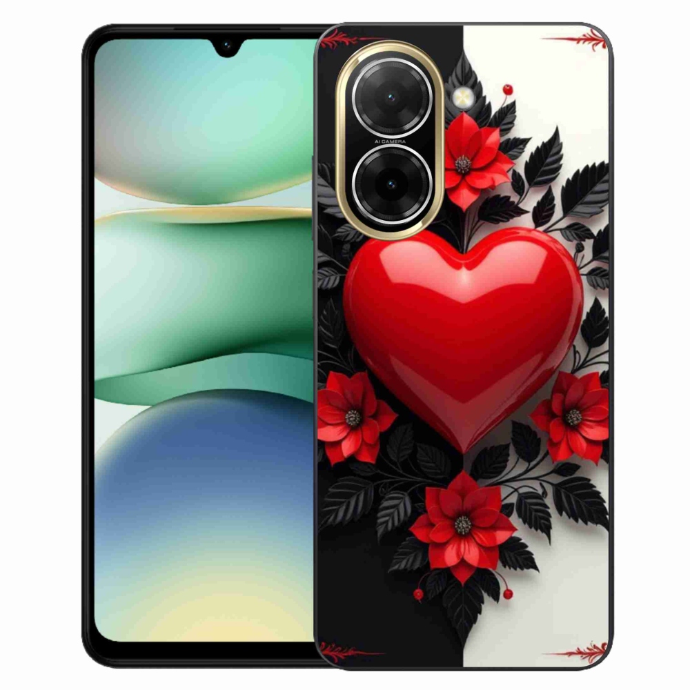 Gélový kryt mmCase na Xiaomi Redmi A5 (173.45x79.35x8.45mm) - červené srdce