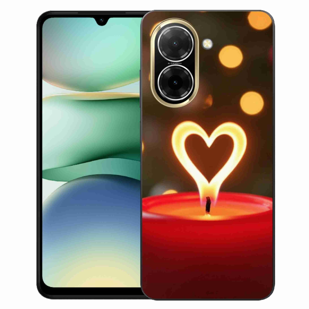 Gélový kryt mmCase na Xiaomi Redmi A5 (173.45x79.35x8.45mm) - srdce z plameňa