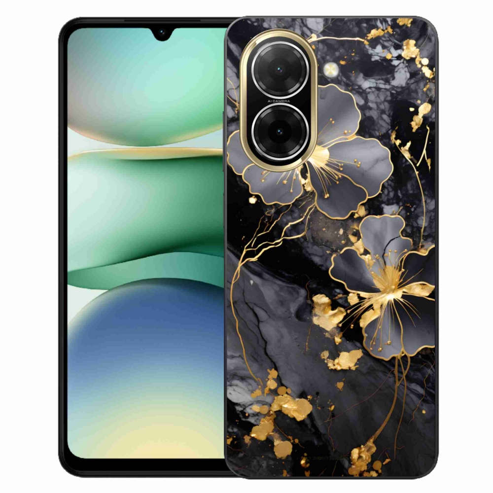 Gélový kryt mmCase na Xiaomi Redmi A5 (173.45x79.35x8.45mm) - zlaté kvety