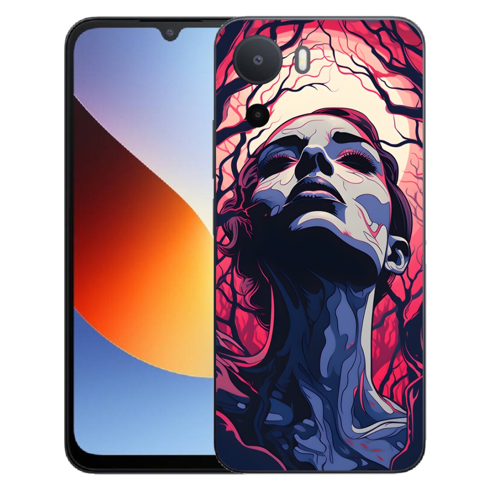 Gélový kryt mmCase na Xiaomi Redmi A7 Pro - abstraktná tvár