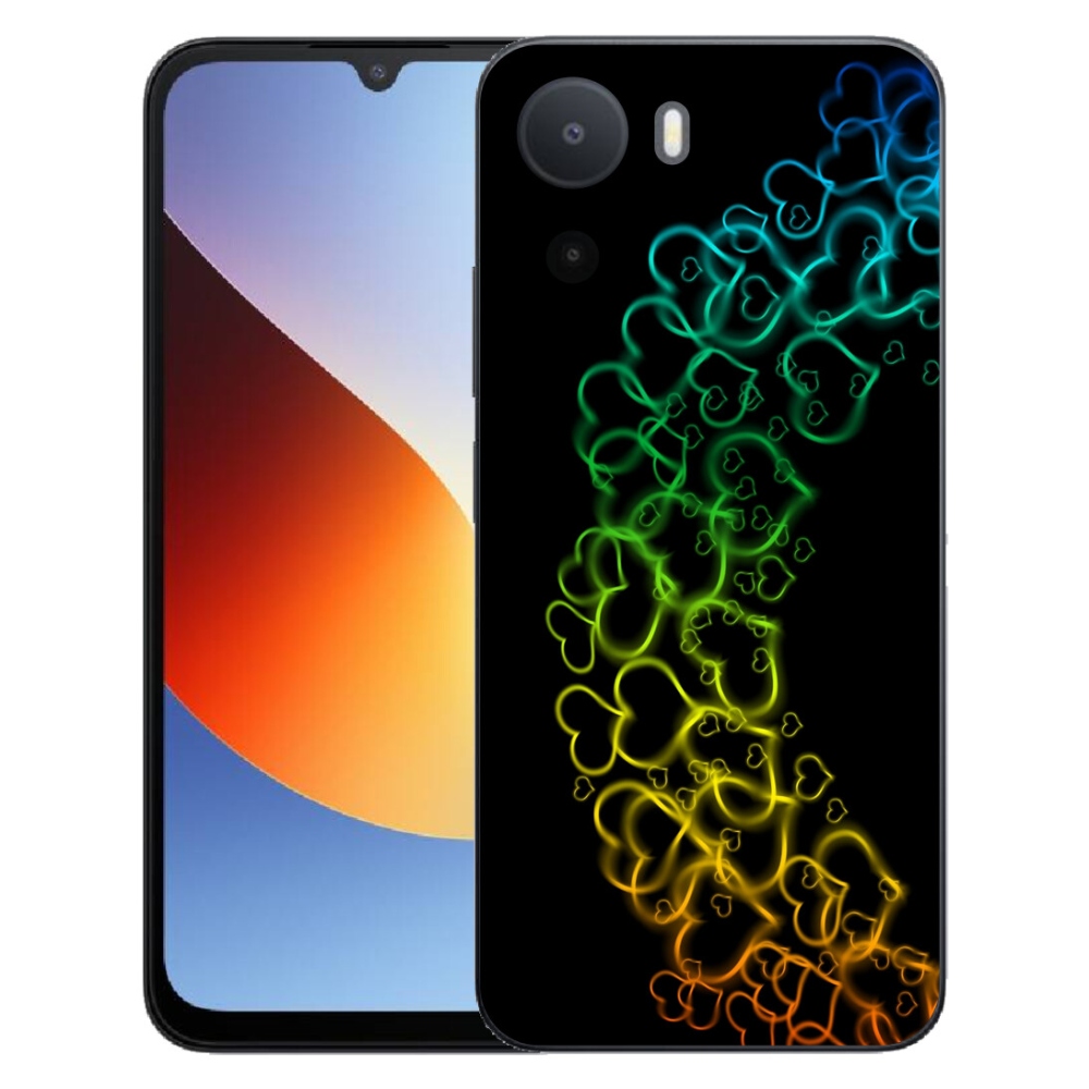 Gélový kryt mmCase na Xiaomi Redmi A7 Pro - farebné srdiečka