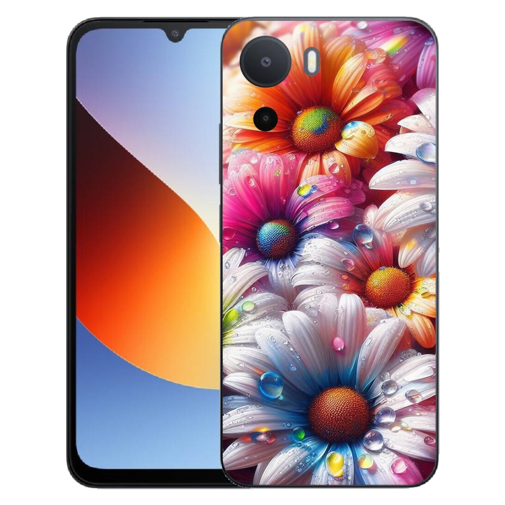 Gélový kryt mmCase na Xiaomi Redmi A7 Pro - farebné margaréty