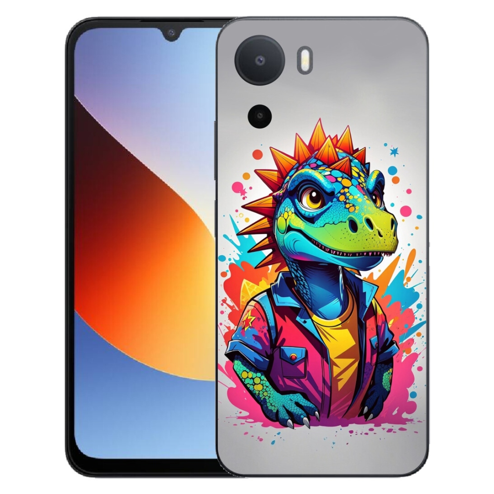 Gélový kryt mmCase na Xiaomi Redmi A7 Pro - farebný dinosaurus