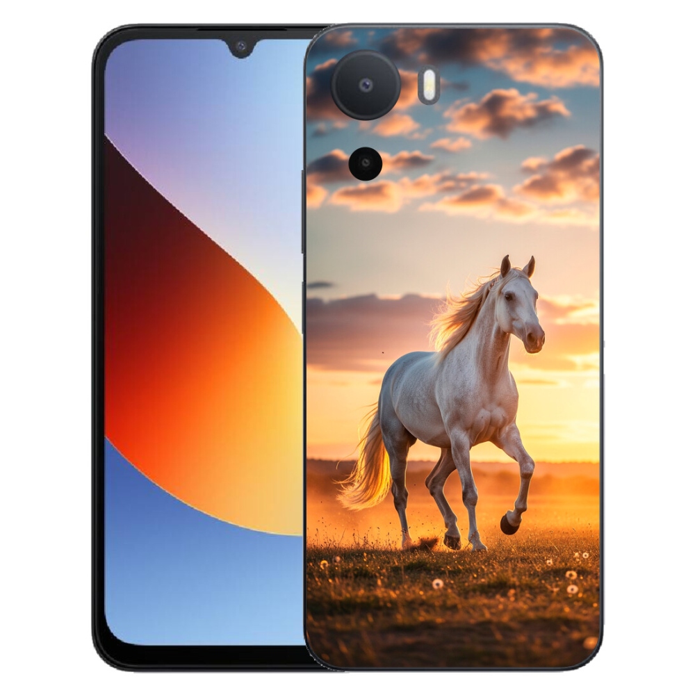 Gélový kryt mmCase na Xiaomi Redmi A7 Pro - bežiaci biely kôň 2