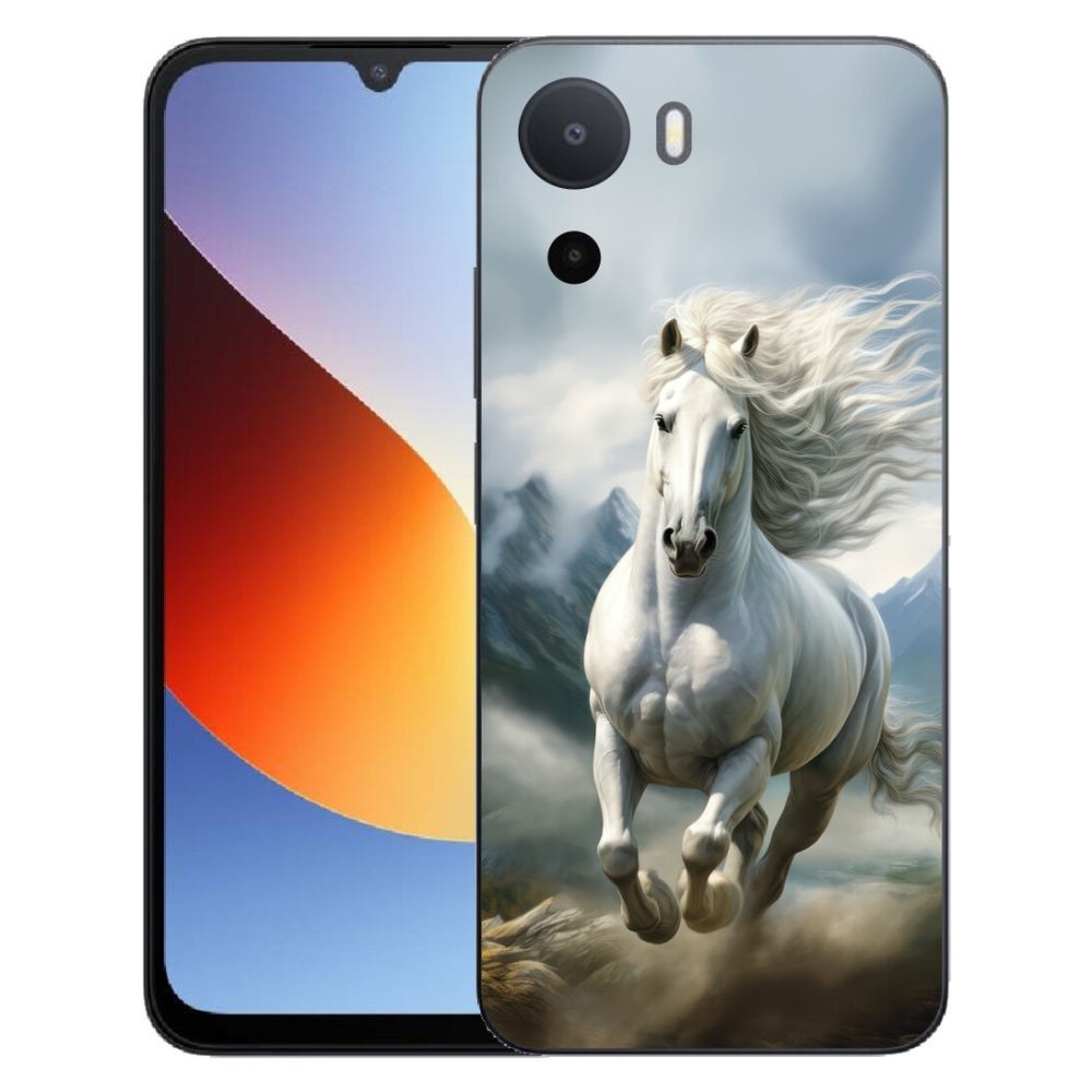 Gélový kryt mmCase na Xiaomi Redmi A7 Pro - bežiaci biely kôň 3