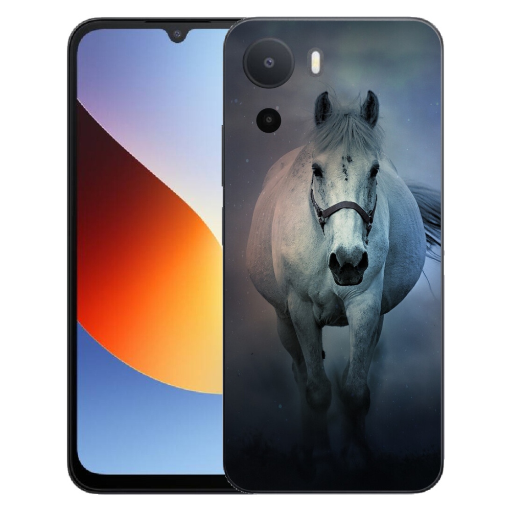 Gélový kryt mmCase na Xiaomi Redmi A7 Pro - bežiaci biely kôň