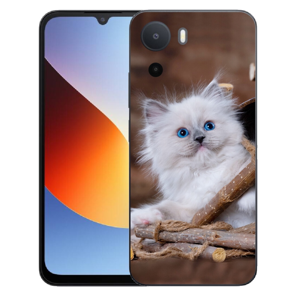 Gélový kryt mmCase na Xiaomi Redmi A7 Pro - biele mačiatko