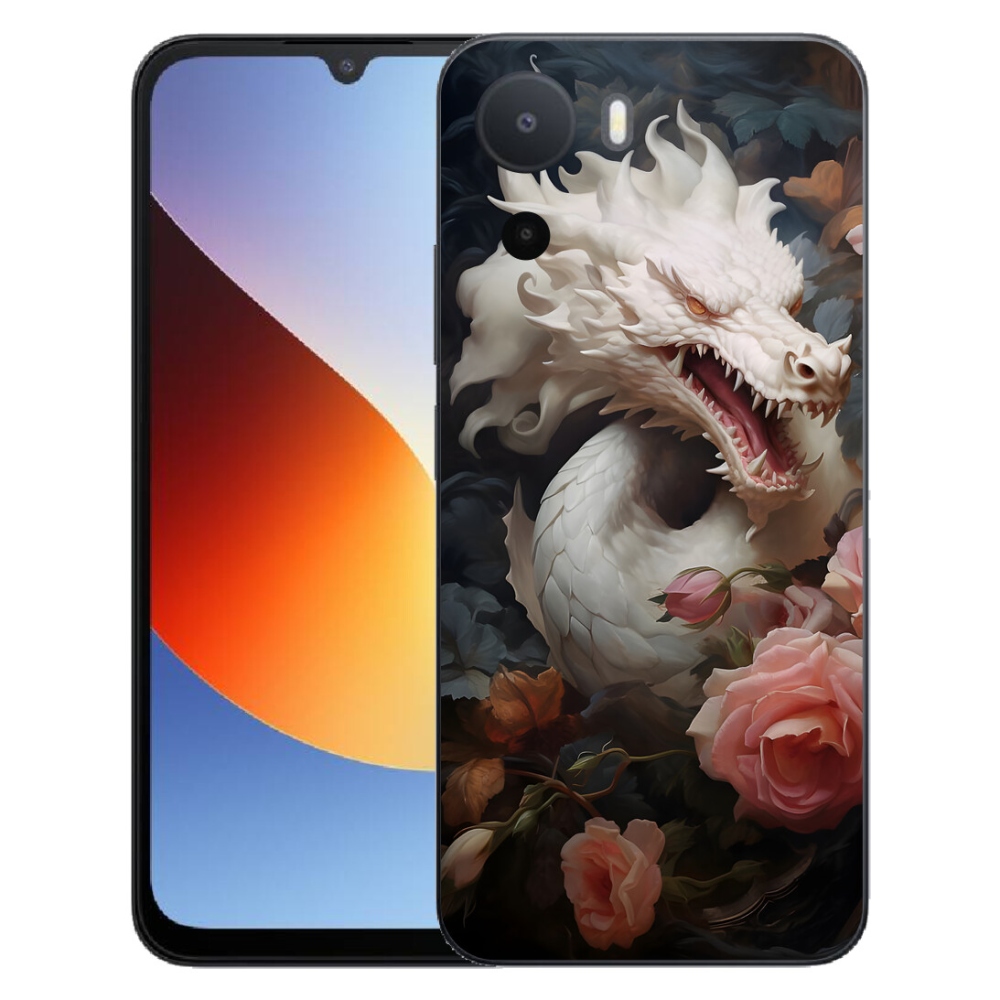 Gélový kryt mmCase na Xiaomi Redmi A7 Pro - biely drak