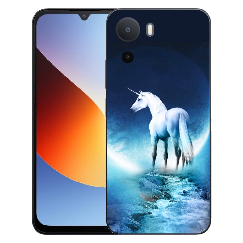 Gélový kryt mmCase na Xiaomi Redmi A7 Pro - biely jednorožec