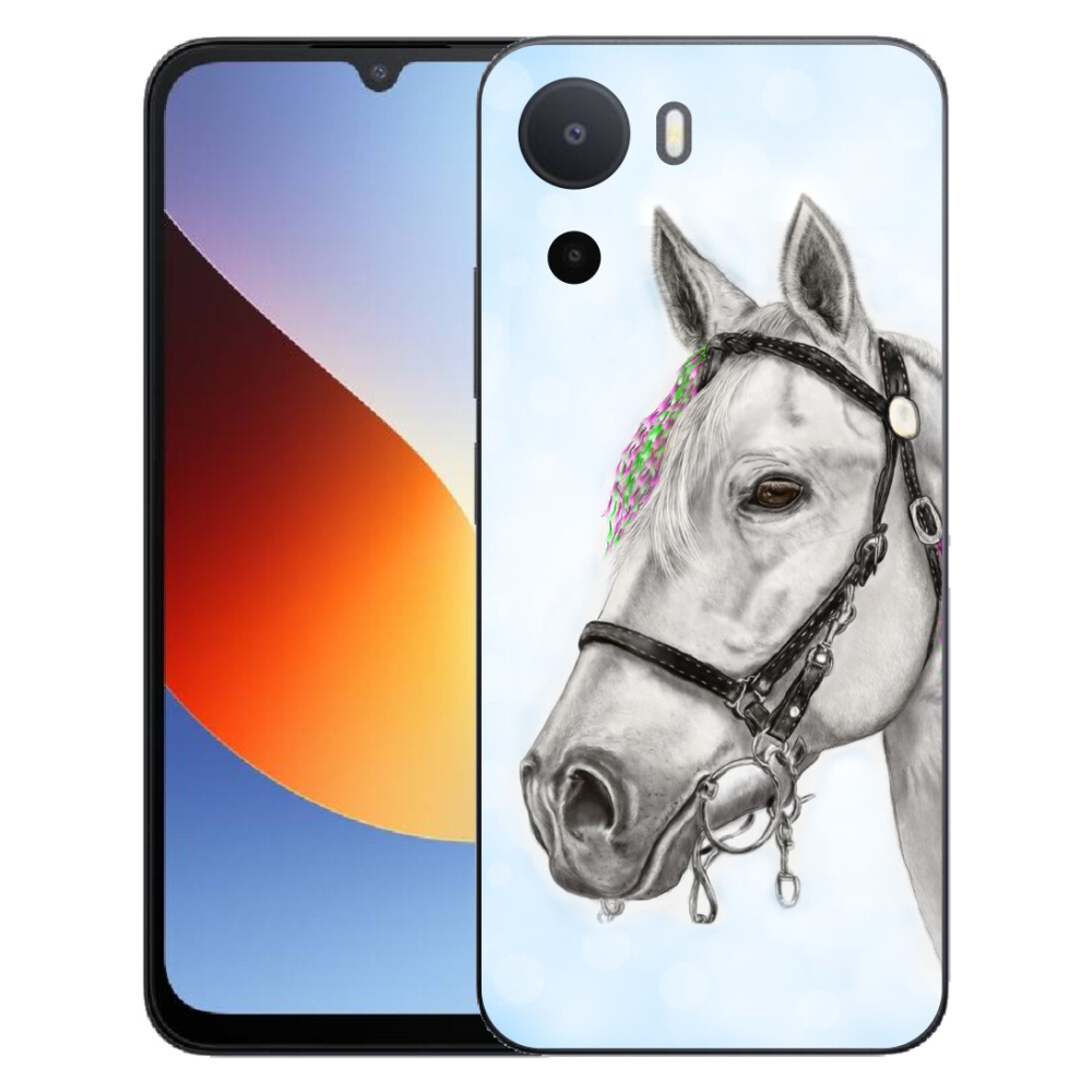 Gélový kryt mmCase na Xiaomi Redmi A7 Pro - biely kôň 1