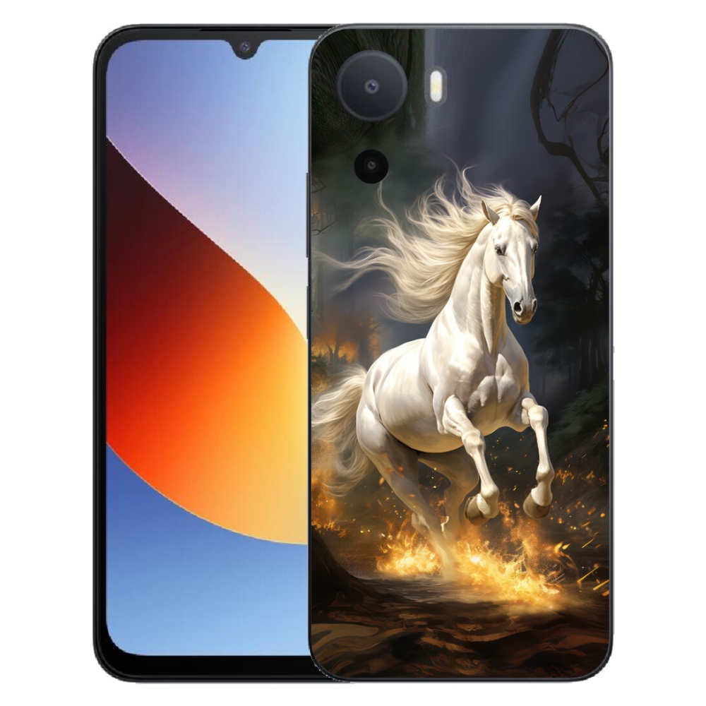 Gélový kryt mmCase na Xiaomi Redmi A7 Pro - biely kôň 2