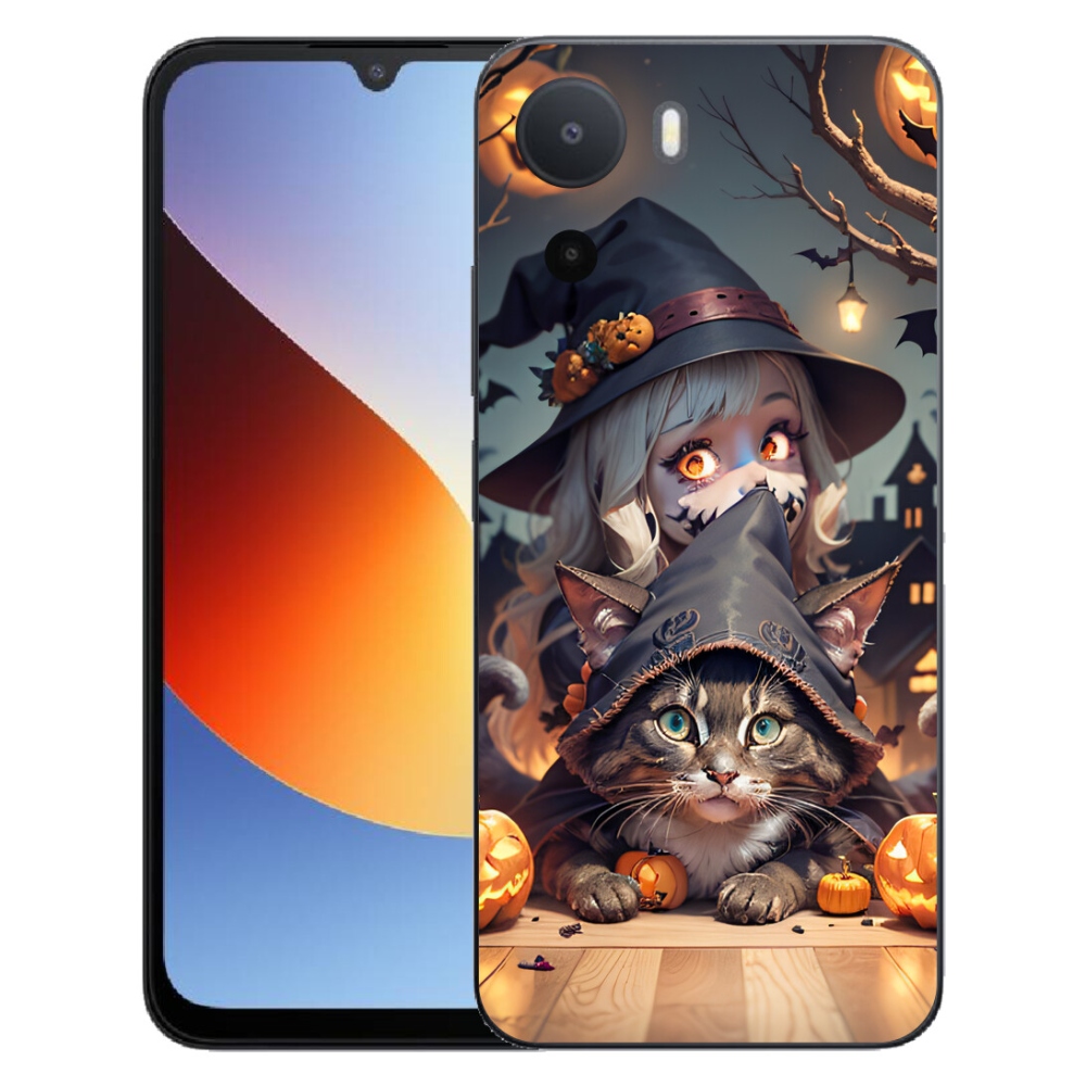 Gélový kryt mmCase na Xiaomi Redmi A7 Pro - čarodejnica s mačkou