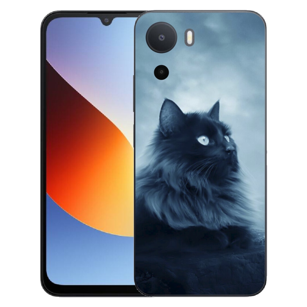 Gélový kryt mmCase na Xiaomi Redmi A7 Pro - čierna mačka 1