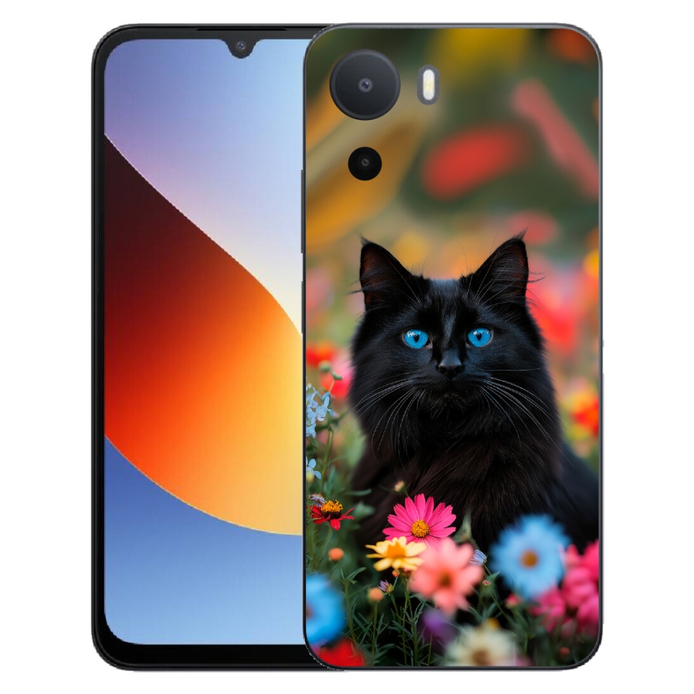 Gélový kryt mmCase na Xiaomi Redmi A7 Pro - čierne mačiatko 4