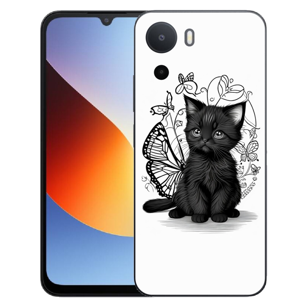 Gélový kryt mmCase na Xiaomi Redmi A7 Pro - čierne mačiatko