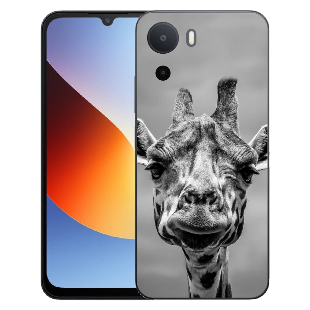 Gélový kryt mmCase na Xiaomi Redmi A7 Pro - čiernobiela žirafa