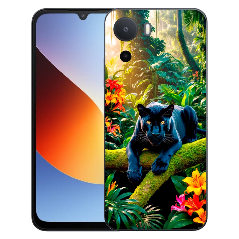Gélový kryt mmCase na Xiaomi Redmi A7 Pro - čierny panter v džungli