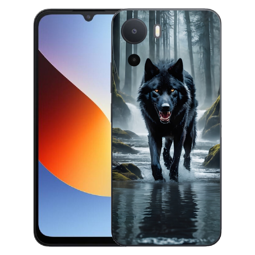 Gélový kryt mmCase na Xiaomi Redmi A7 Pro - čierny vlk