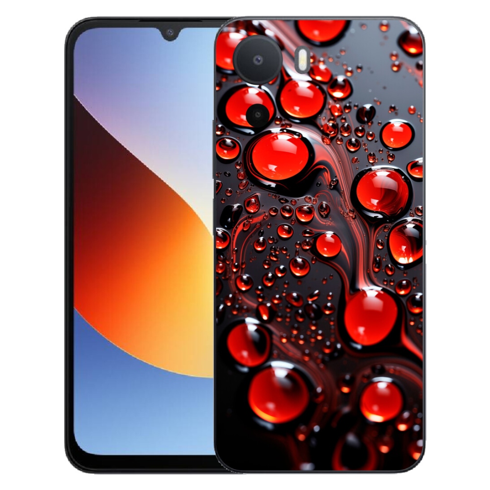 Gélový kryt mmCase na Xiaomi Redmi A7 Pro - červené kvapky 2