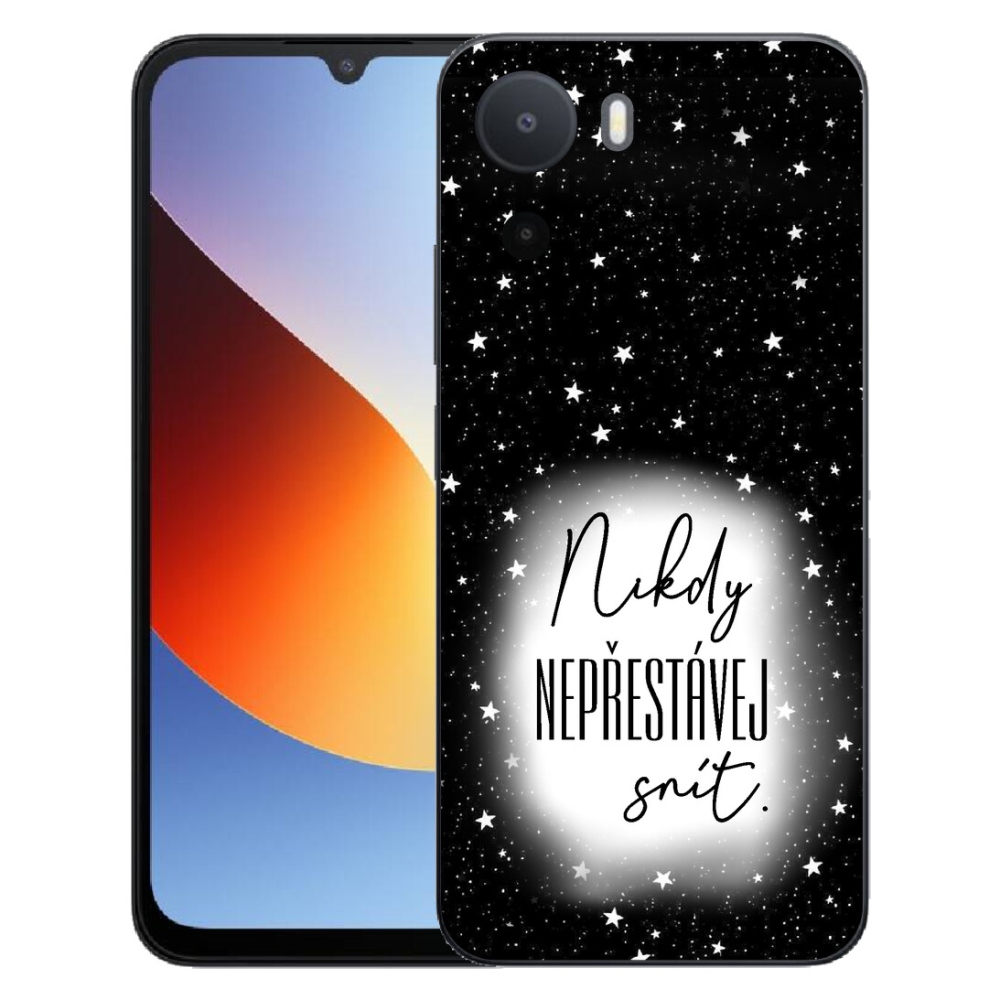 Gélový kryt mmCase na Xiaomi Redmi A7 Pro - citát 1 bieločierne pozadie