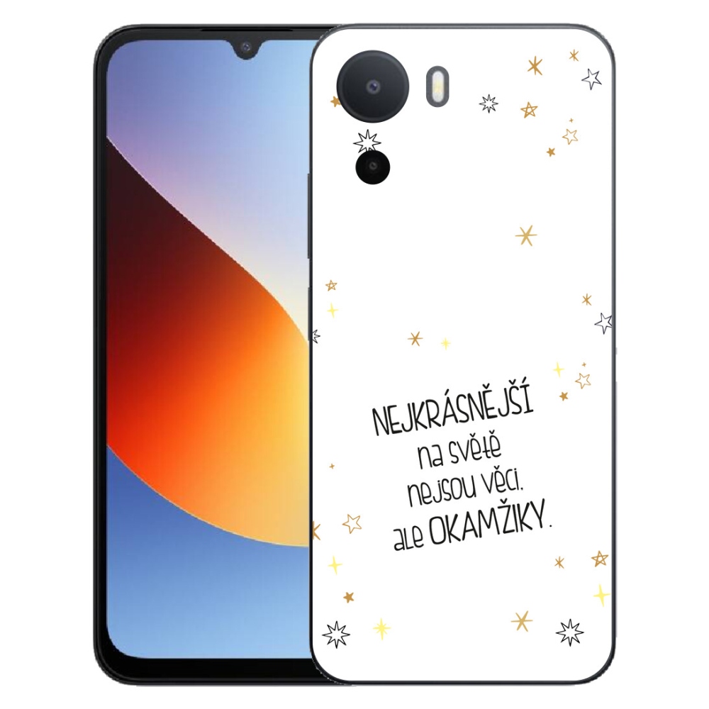 Gélový kryt mmCase na Xiaomi Redmi A7 Pro - citát 4 biele pozadie