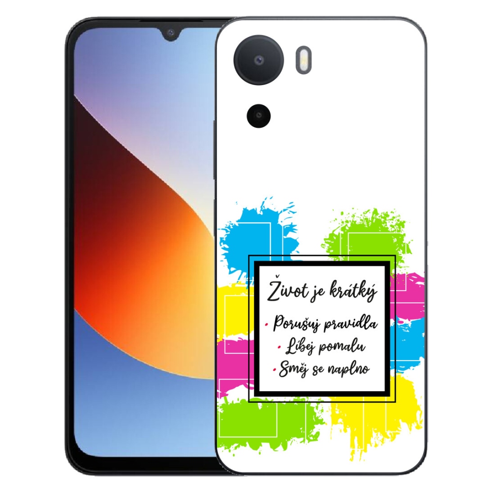 Gélový kryt mmCase na Xiaomi Redmi A7 Pro - citát 5 biele pozadie