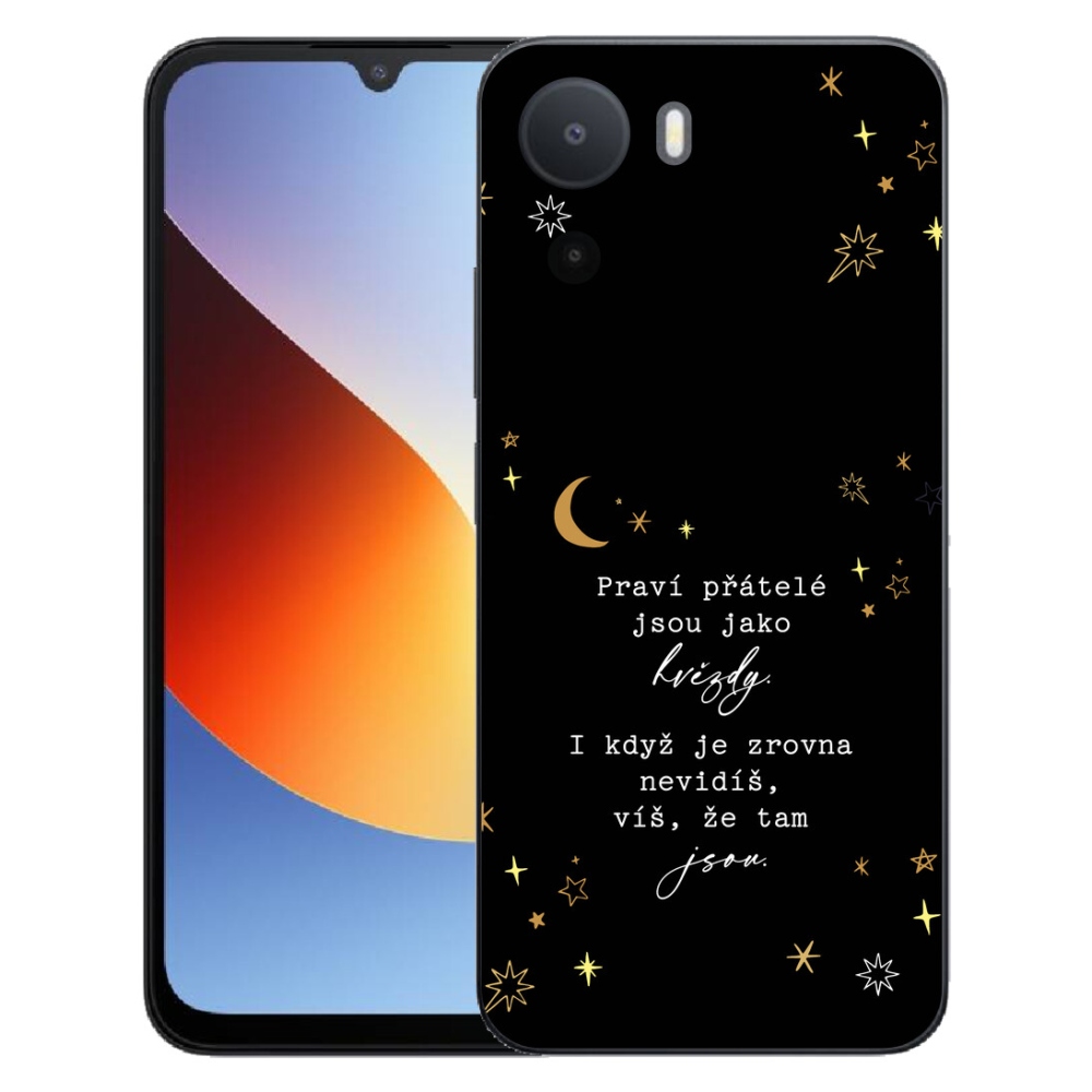Gélový kryt mmCase na Xiaomi Redmi A7 Pro - citát 6 čierne pozadie