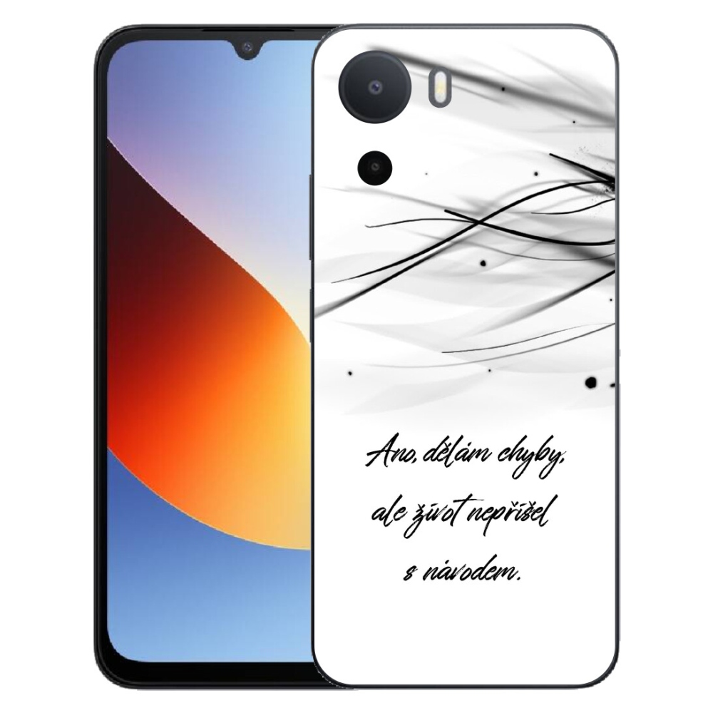 Gélový kryt mmCase na Xiaomi Redmi A7 Pro - citát biele pozadie