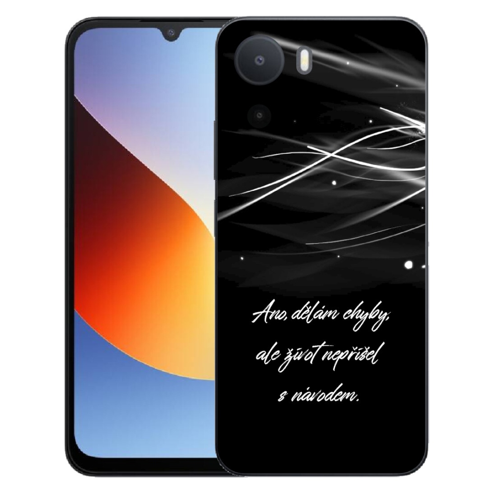 Gélový kryt mmCase na Xiaomi Redmi A7 Pro - citát čierne pozadie