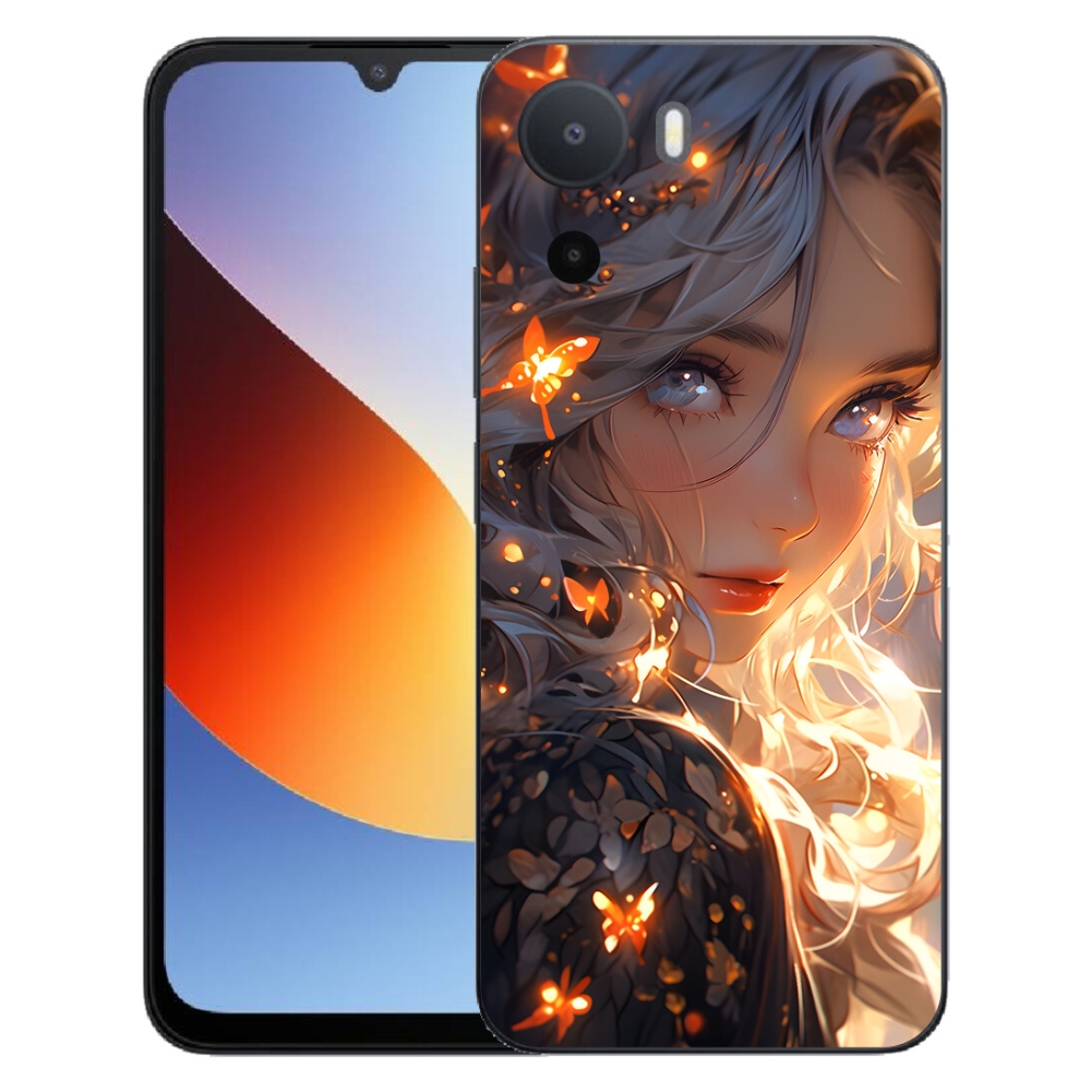 Gélový kryt mmCase na Xiaomi Redmi A7 Pro - dievča a motýle