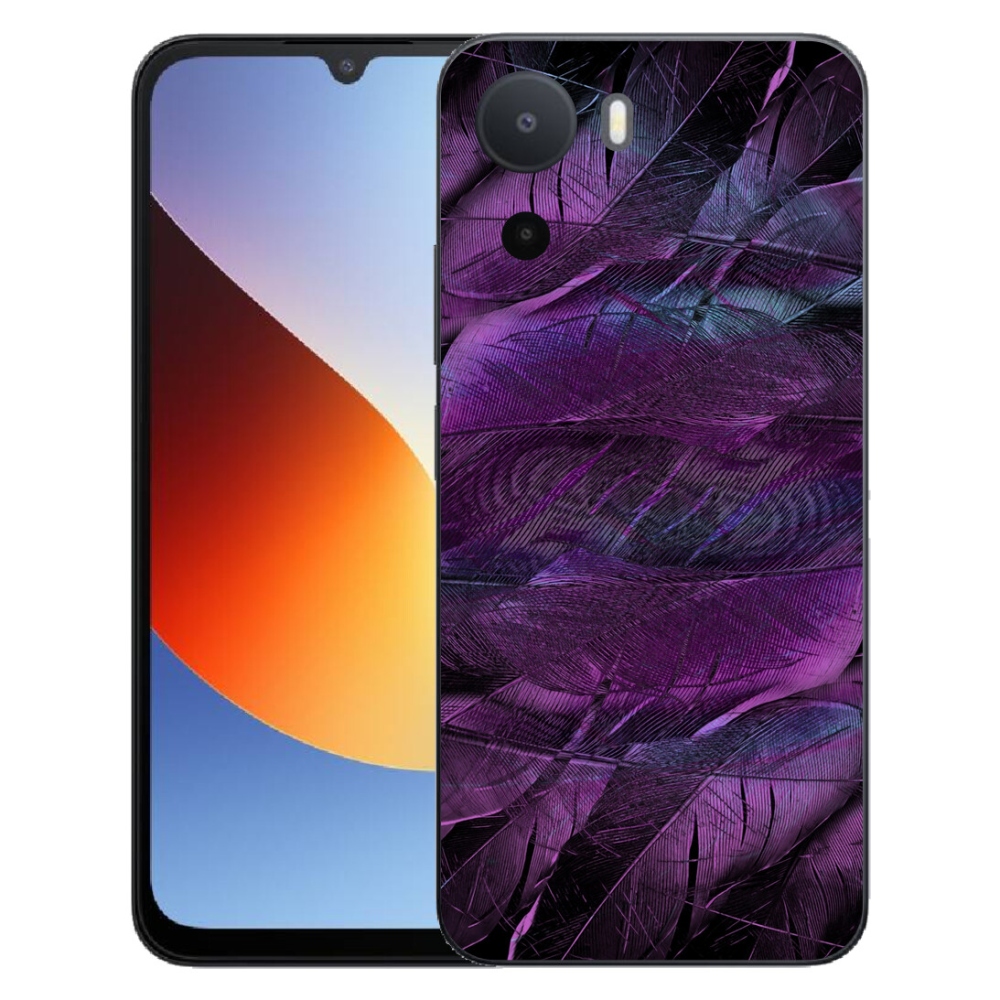 Gélový kryt mmCase na Xiaomi Redmi A7 Pro - fialové pierka