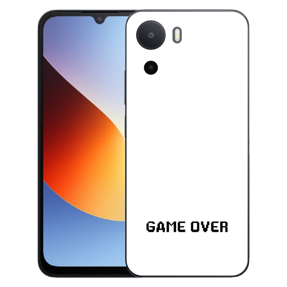 Gélový kryt mmCase na Xiaomi Redmi A7 Pro - game over biele pozadie