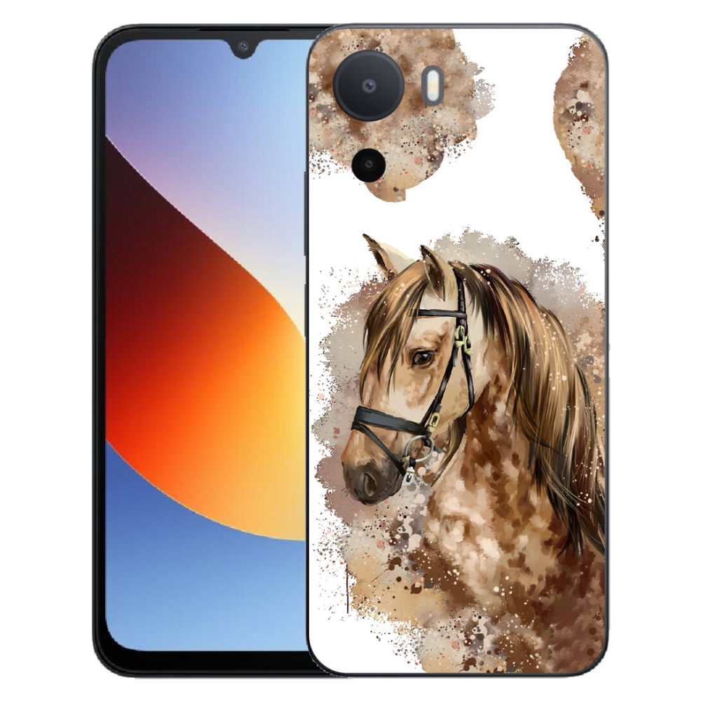 Gélový kryt mmCase na Xiaomi Redmi A7 Pro - hnedý kreslený kôň