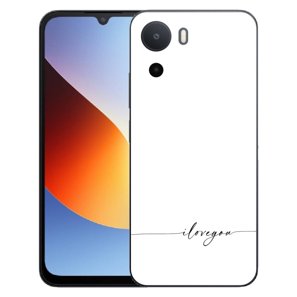 Gélový kryt mmCase na Xiaomi Redmi A7 Pro - I love you biele pozadie