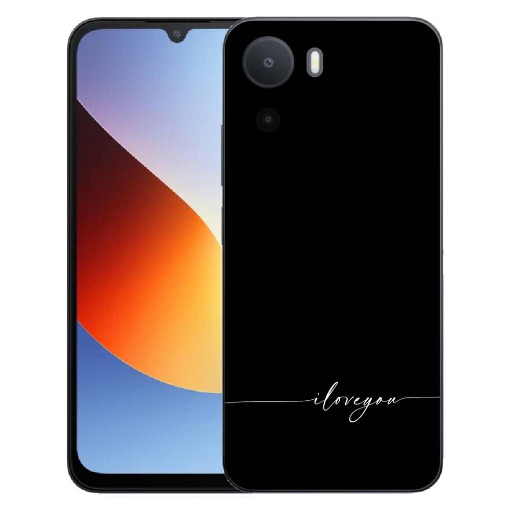 Gélový kryt mmCase na Xiaomi Redmi A7 Pro - I love you čierne pozadie