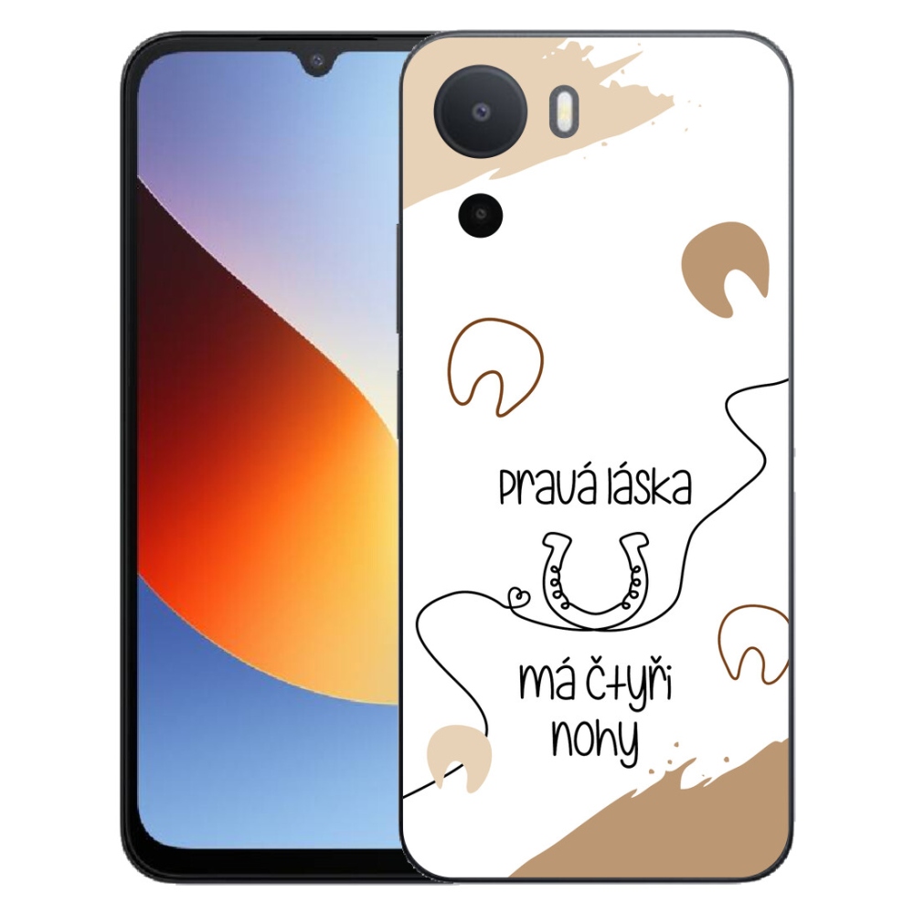 Gélový kryt mmCase na Xiaomi Redmi A7 Pro - konský motív biele pozadie