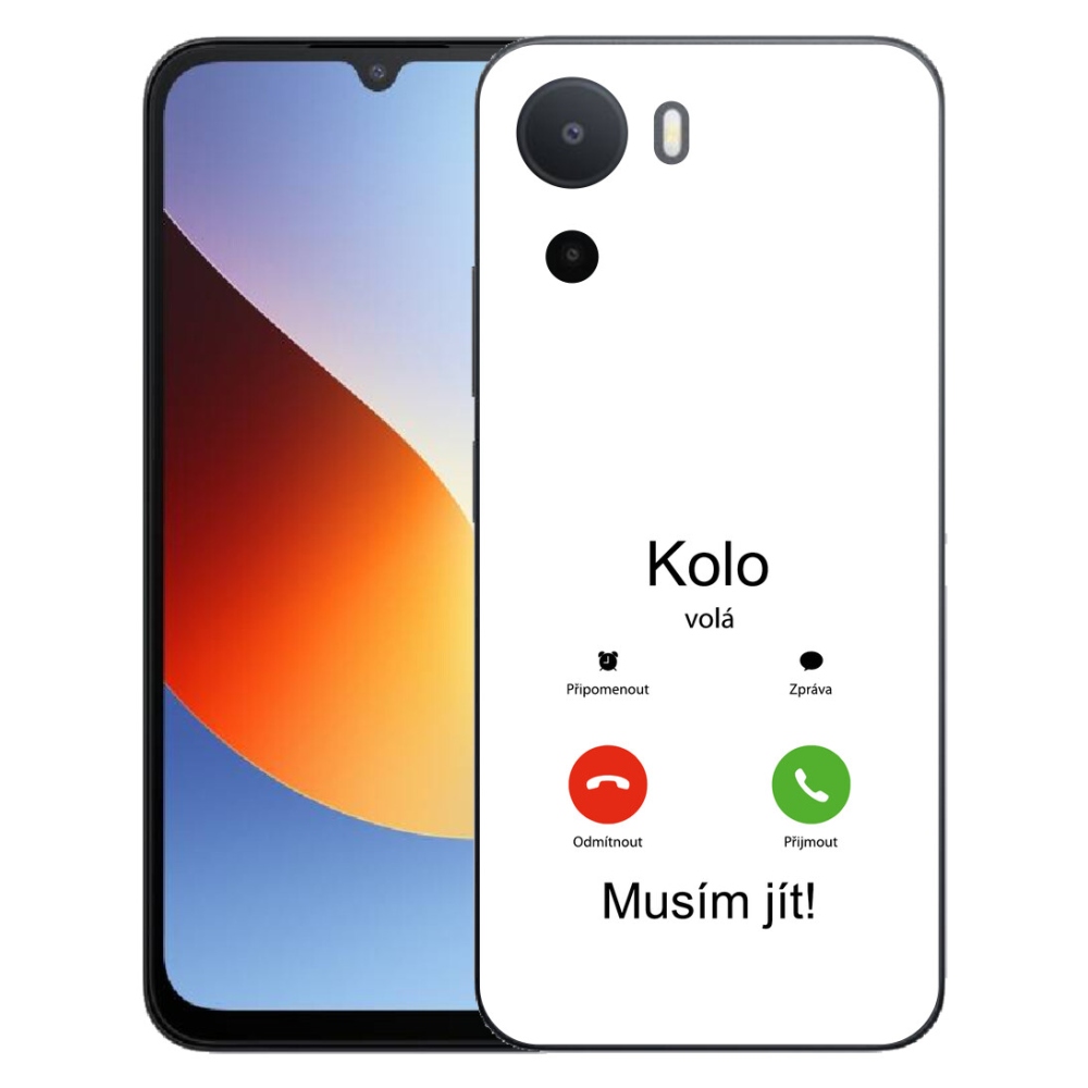 Gélový kryt mmCase na Xiaomi Redmi A7 Pro - bicykel volá biele pozadie