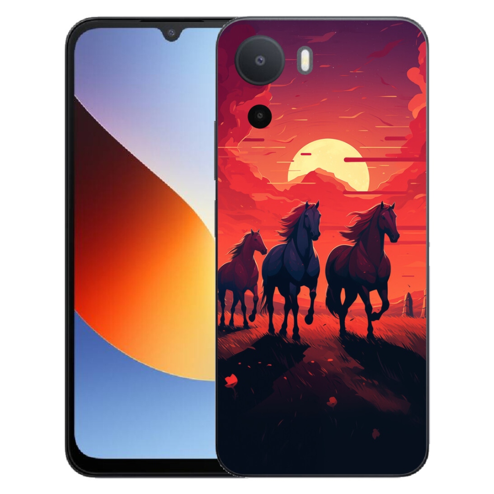 Gélový kryt mmCase na Xiaomi Redmi A7 Pro - kone a západ slnka