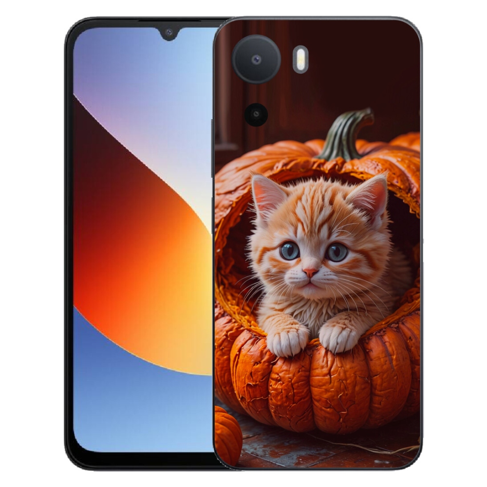 Gélový kryt mmCase na Xiaomi Redmi A7 Pro - mačiatko a tekvica 2